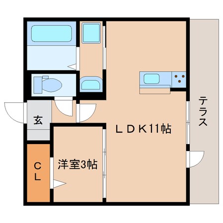 学園前駅 徒歩13分 2階の物件間取画像